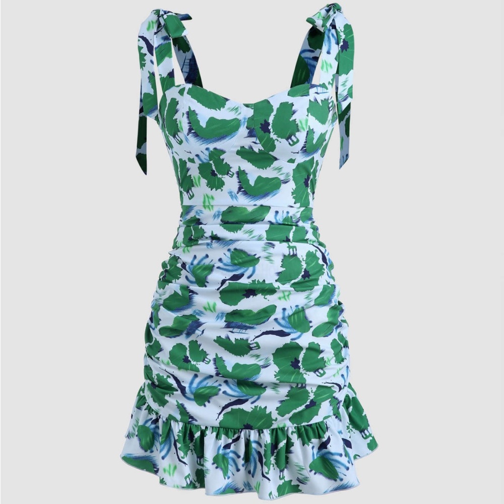 Cider Floral Print Mini Dress